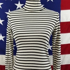 Rebecca Minkoff Black & White Striped Dress Small